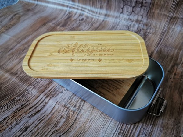 Lunchbox Bambus s`Allgäu "in d´ Berg obadoba"